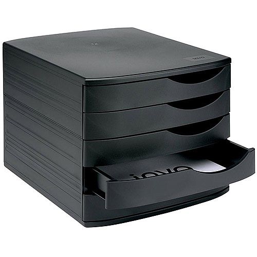 5 Star Elite Desktop Drawer Set 5 Drawers A4 And Foolscap Black
