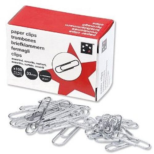 Paperclips vlinder, 41mm, 50 stuks