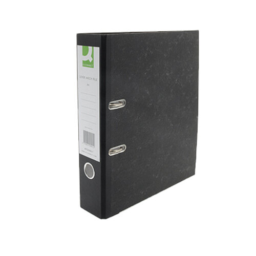 Q-Connect Black Foolscap Lever Arch File Pack of 10 Additional Image 2