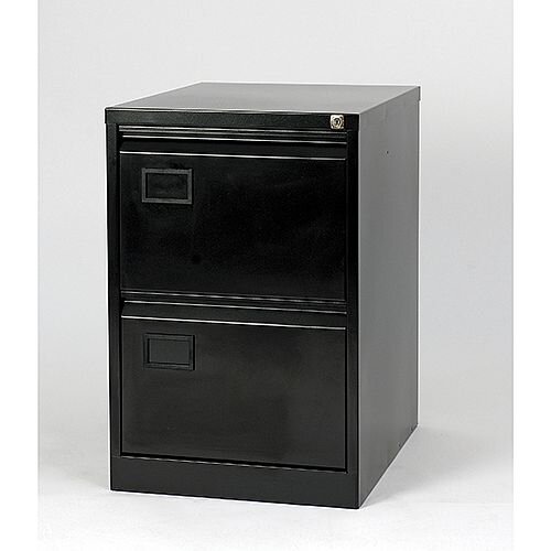 2 Drawer Filing Cabinet Black Jemini By Bisley Kf72585