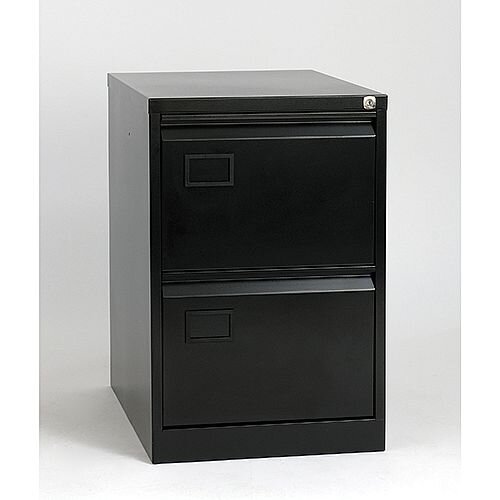 2 Drawer Filing Cabinet Black Jemini By Bisley Kf72585