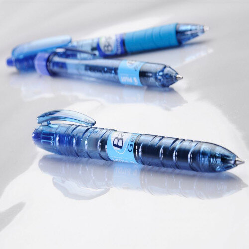 Pilot Begreen B2P Rollerball Pen Recycled Retractable 0.7mm Tip 0.39mm Line Blue Ref 054101003 [Pack 10] Additional Image 5