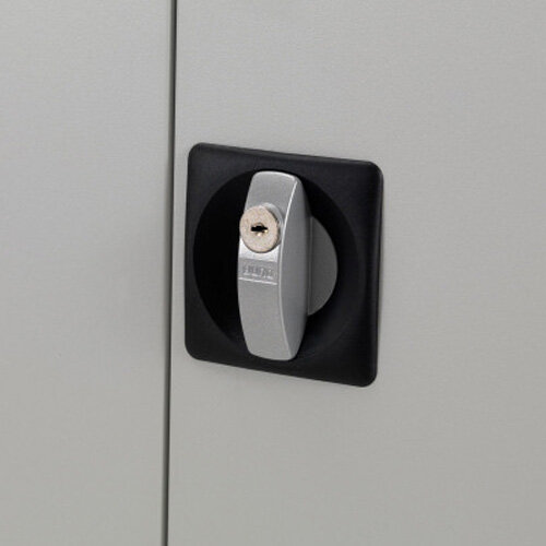 Steel Double Door Cupboard 1000 mm H x 920 mm W x 420 mm D in Grey Additional Image 2