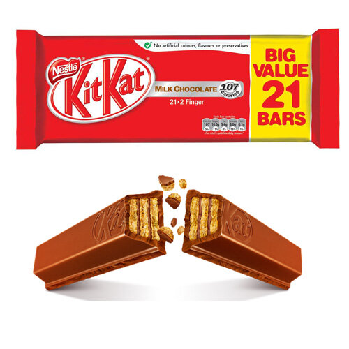 Nestle Kit Kat Milk Chocolate 2 Finger Bars Chocolate Covered Wafer