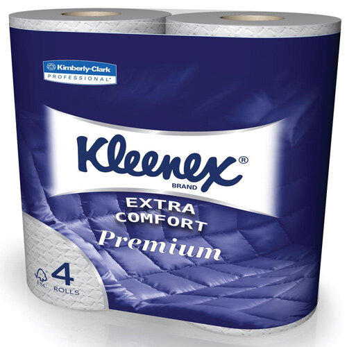 Kleenex Comfort Small Toilet Roll 4ply 4 Rolls of 160 Sheets Ref 8484