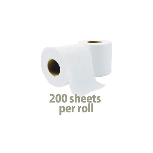 Luxury White 2-Ply Toilet Roll (Pack of 40) DQ4PK