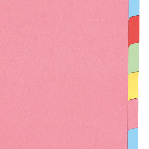 10-Part Subject Dividers Multipunched A4 Assorted 5 Star