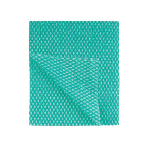 Economy Cloths Pack of 50 Green 42x35cmDurable and Reusable Cleaning Cloths Additional Image 2