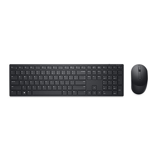 Dell Pro KM5221W - Keyboard and mouse set - wireless - 2.4 GHz - QWERTY - UK - black