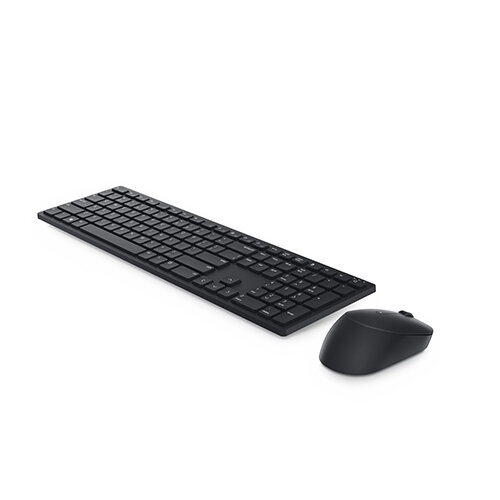 Dell Pro KM5221W - Keyboard and mouse set - wireless - 2.4 GHz - QWERTY - UK - black