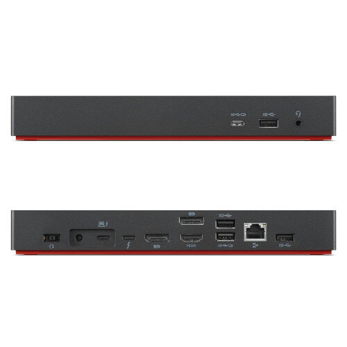 Lenovo ThinkPad Universal Thunderbolt 4 Dock Docking Station - Thunderbolt 4, HDMI, DisplayPort, USB-C, 3.5mm Phone Audio Jack, Network RJ-45 - Gigabit Ethernet, 135 Watt Power Adapter, Security Lock Slot 40B00135UK at Hunt Office Ireland