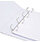A4 Presentation Ring Binder 4 Ring White PVC 25mm Pack 10 5 Star Additional Image 1