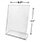 5 Star Office Sign Holder Portrait Slanted A4 Clear Additional Image 2
