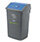 Addis Recycling 3x 60L Bins Kit with Colour Coded Lids Flip Top - Lids are designed to prevent the overspill - Quality construction will not deteriorate over time - Great for raising environmental awareness