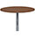 Astral Tall Cafe Table - Walnut H1045mm x Dia 600mm: Table Top - Zoom In
