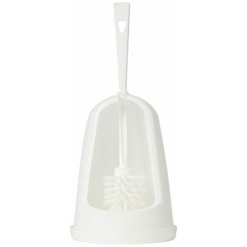 2Work Plastic Toilet Brush Set White P3309
