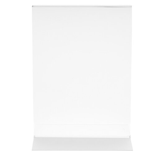 Stand Up Sign Holder Double Sided Portrait A4 Clear