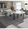 Rectangular White Radial Leg Meeting Table W1200xD800xH725mm - Oak Additional Image 2