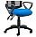 Eclipse II Lever Task Operator Office Chair Mesh Back With Blue Seat & Loop Arms Additional Image 3