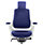 Zure High Back Executive Office Chair Serene Blue With Height Adjustable Pivot Arms & Headrest Additional Image 3