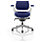 Zure High Back Executive Office Chair Serene Blue With Height Adjustable Pivot Arms & Headrest Additional Image 1