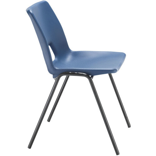 Polypropylene Stacking Chair Blue Jemini Additional Image 2