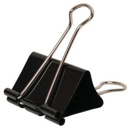 Q-Connect Foldback Clip 32mm Black (Pack of 10) KF01284 Huntoffice