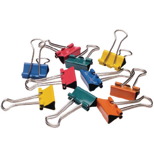  Q-Connect Foldback Clip 32mm Assorted (Pack of 10) KF03653 HuntOffice.co.uk