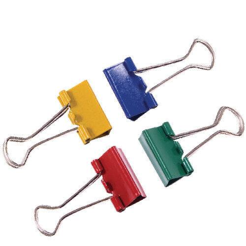  Q-Connect Foldback Clip 32mm Assorted (Pack of 10) KF03653 HuntOffice.co.uk