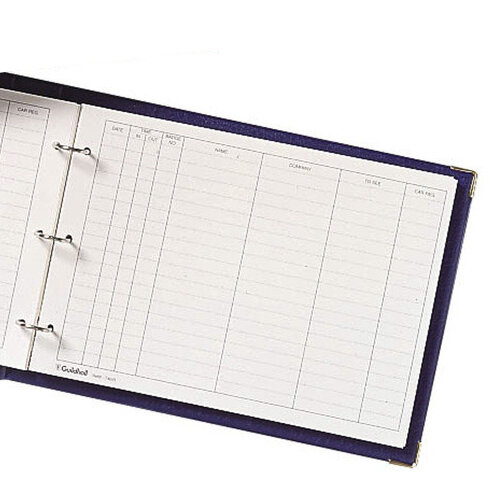 Guildhall Visitors Book Loose-leaf 3-Ring Binder PVC 50 Sheets 236x349mm T40