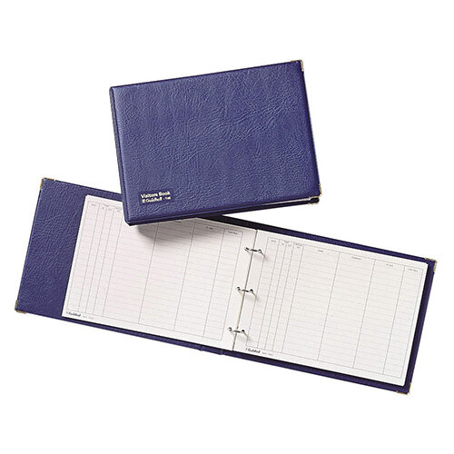 Guildhall Visitors Book Loose-leaf 3-Ring Binder PVC 50 Sheets 236x349mm T40