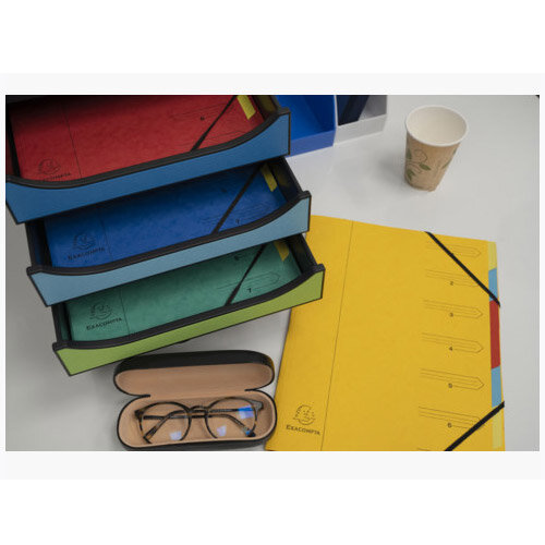 Exacompta Europa Multipart File Stapled A4 7 Sections Red