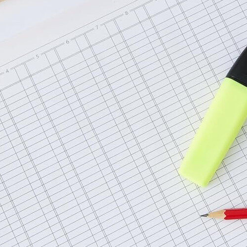 Q-Connect Analysis Pad 8 Column A4 KF01082