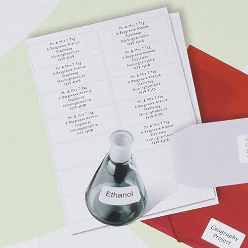 Q-Connect 16 Per Sheet Multi-Purpose Labels 99.1x34mm (1600 Labels)