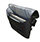 Monolith Nylon Messenger Laptop Shoulder Strap Bag Black/Grey