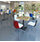Gecko Blue Shell Canteen & Breakout Stool with Chrome Legs Additional Image 1