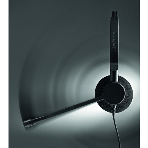 Jabra BIZ 2300 QD Wired Over-the-head Mono Headset - Supra-aural - Noise Cancelling Microphone - Quick Disconnect at HuntOffice.co.uk