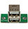 StarTech.com 2 Port USB Motherboard Header Adapter, IDC, USB 2.0, Black, Green, Stainless steel, 20 mm, 125 mm, 230 mm Additional Image 2
