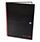A4 Book Wirebound 90gsm Ruled and Perforated 140pp Ref 100102248 Black n Red [Pack 5]