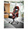 Jensen high back executive chair - black and red faux leather Additional Image 3