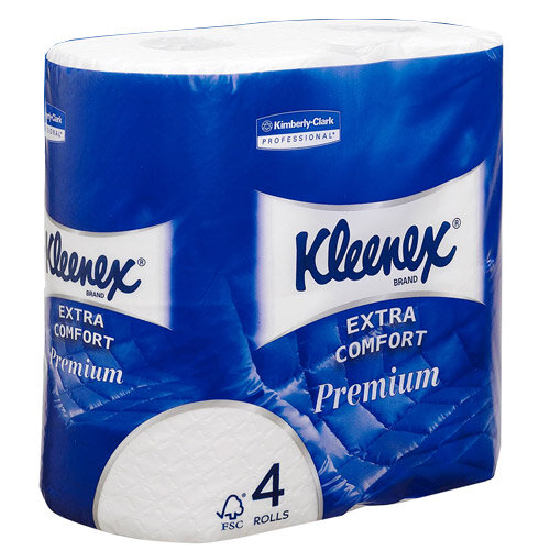 Kleenex Quilted Toilet Tissue Paper Rolls White 160 Sheets per Roll (Pack of 24) 8484