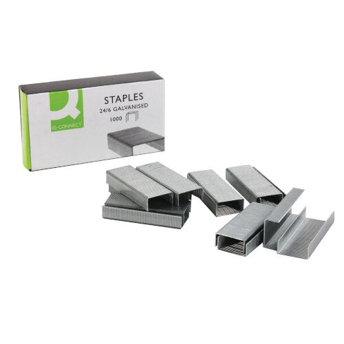 Q-Connect Staples, 24/6 (Pack of 1000, Ref KF01278) - High-Quality Staples for Secure Paper Binding Additional Image 3