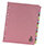 20-Part Subject Dividers A4 Multipunched Assorted Colours Q Connect KF01517