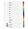 Q Connect Index A4 Multi-Punched January-December Multi-Colour Pre-Printed Tabbed