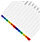 Index A4 Multi-Punched January-December Reinforced Multi-Colour Tabbed
