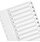 Multi-Punched 1-10 White Board Clear Tabbed Divider Q-Connect