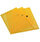 Q-Connect A4 Envelope Wallet Plastic Transparent Yellow Pack 12 