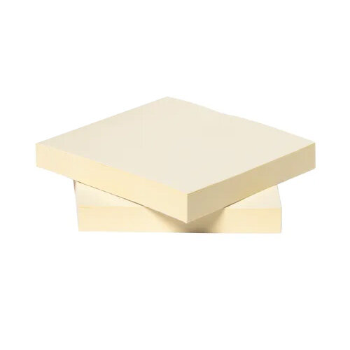 Q-Connect Recycled Notes 76x76mm Yellow Pack of 12 KF17321