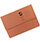 Document Wallet Half Flap Foolscap Orange Pack 50 Q-Connect