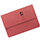 Document Wallet Half Flap Foolscap Red Pack 50 Q Connect